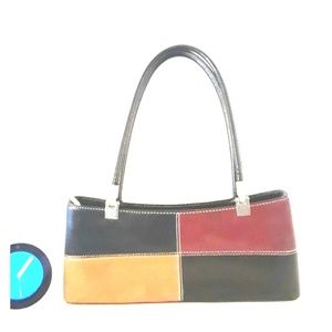 80s Vintage Patchwork Color Block Purse
